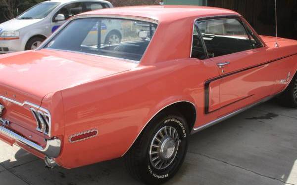 Caribbean Coral 1968 Ford Mustang