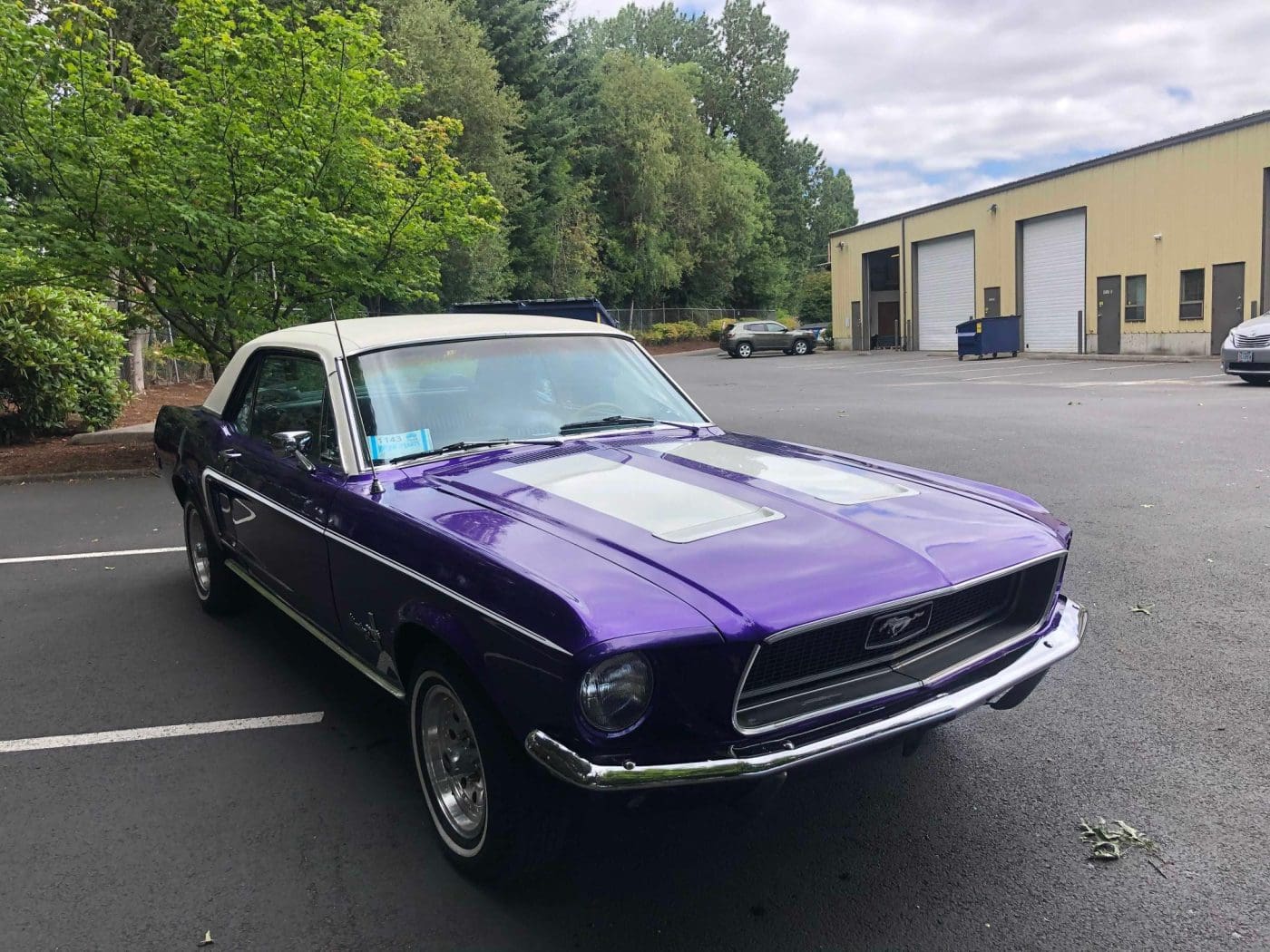 Metallic Purple 1967 Ford Mustang