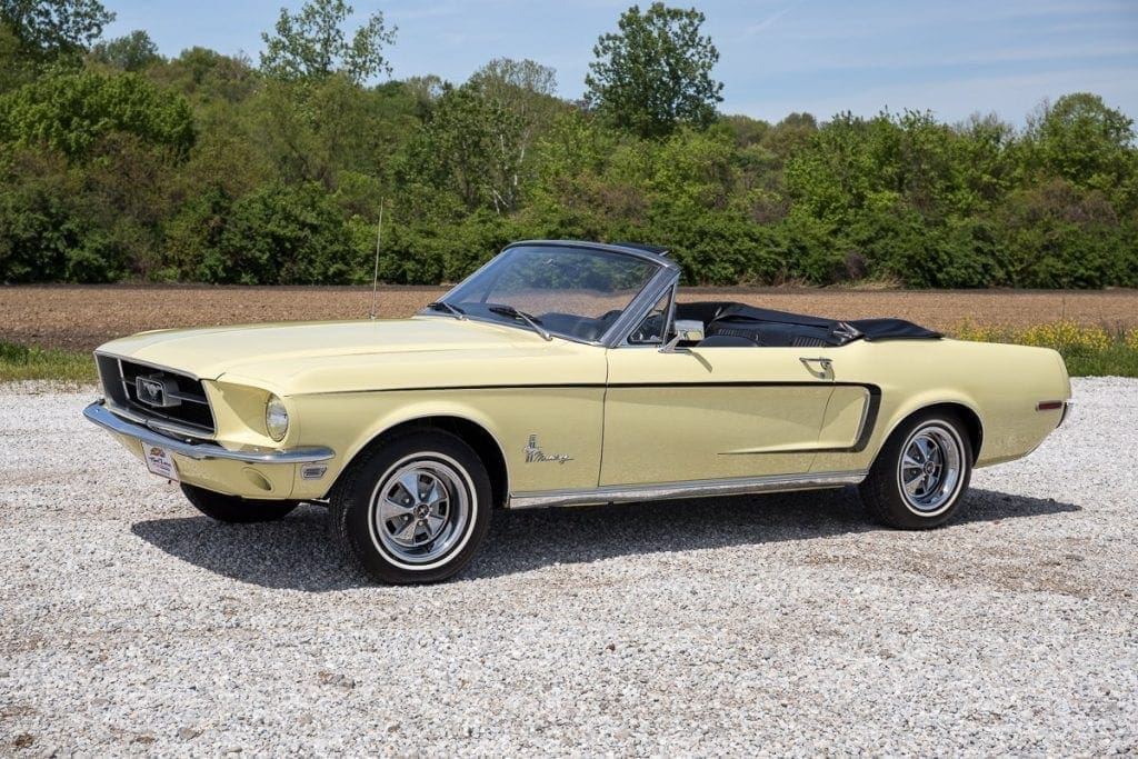 Meadowlark Yellow 1968 Ford Mustang