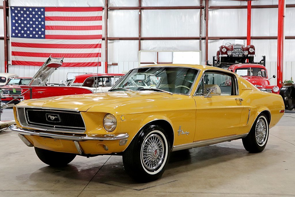 Corporate Yellow 1968 Ford Mustang