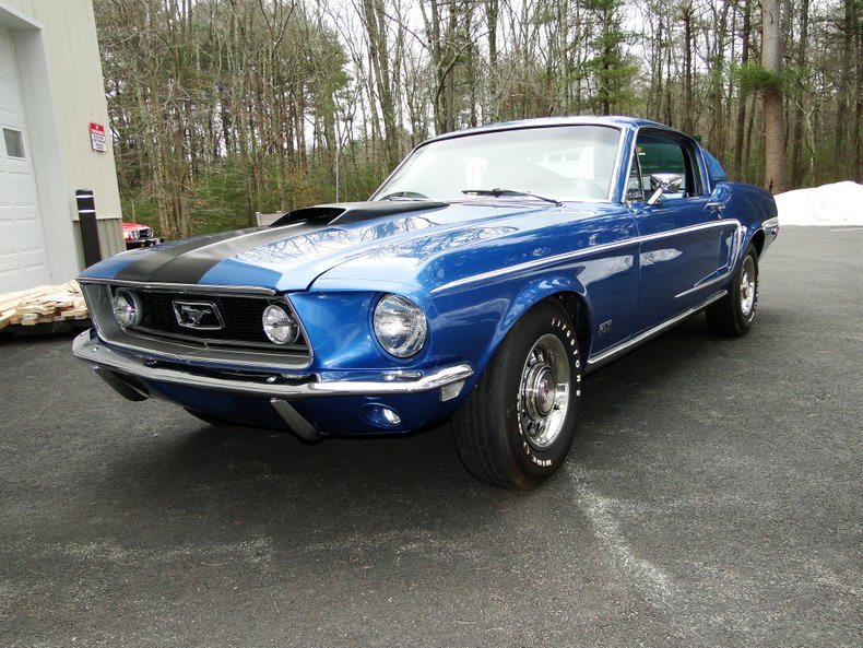 Acapulco Blue 1968 Ford Mustang