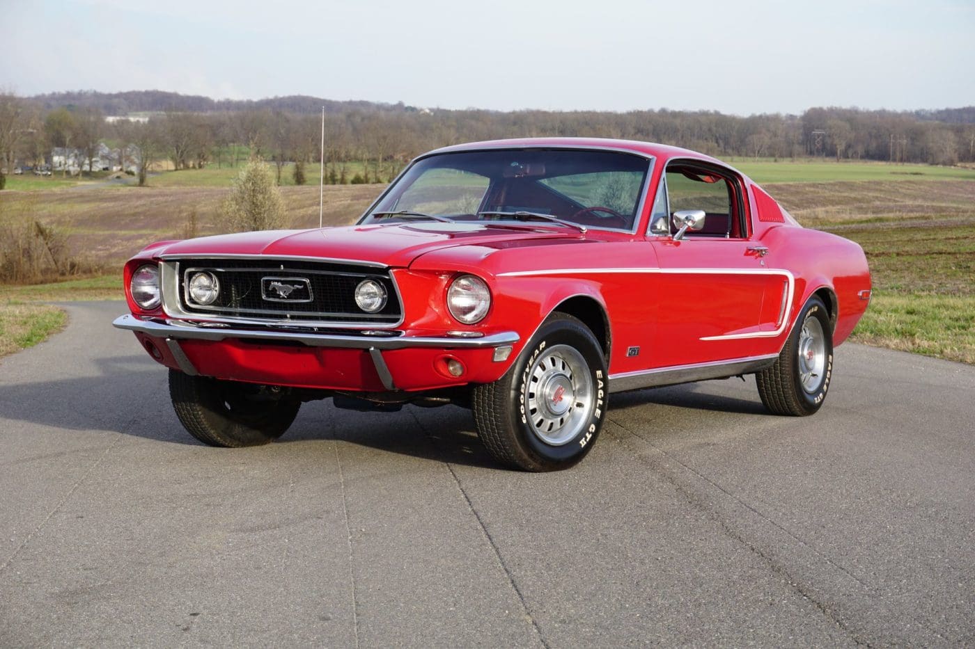 Cardinal Red 1968 Ford Mustang