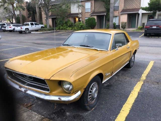 Sunlit Gold 1968 Ford Mustang
