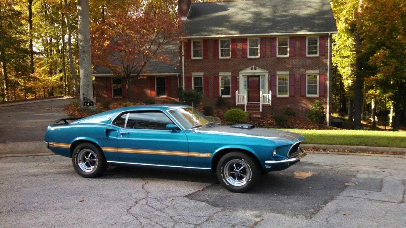 Gulfstream Aqua 1969 Ford Mustang