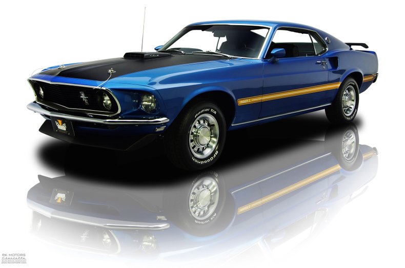 Acapulco Blue 1969 Ford Mustang