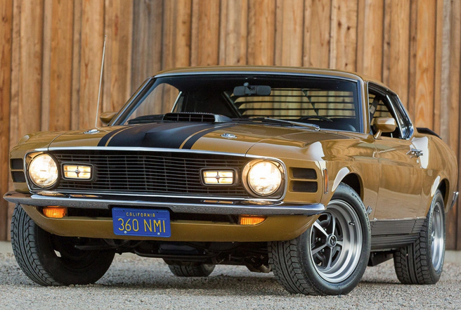 Bright Gold 1970 Ford Mustang
