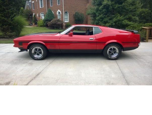 Bright Red 1972 Ford Mustang