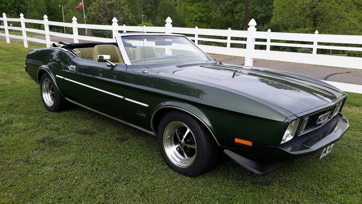 Ivy Glow 1973 Ford Mustang
