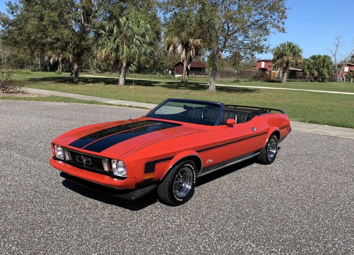 Bright Red 1973 Ford Mustang