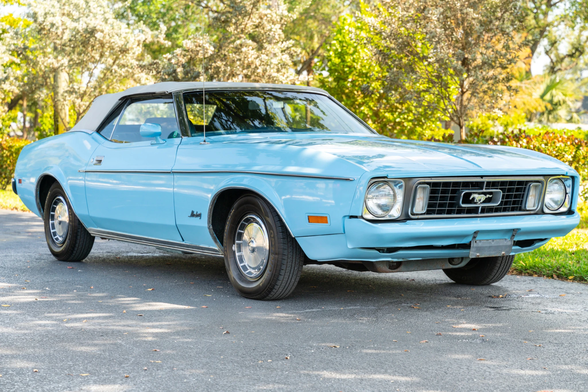 Pastel Blue 1975 Ford Mustang
