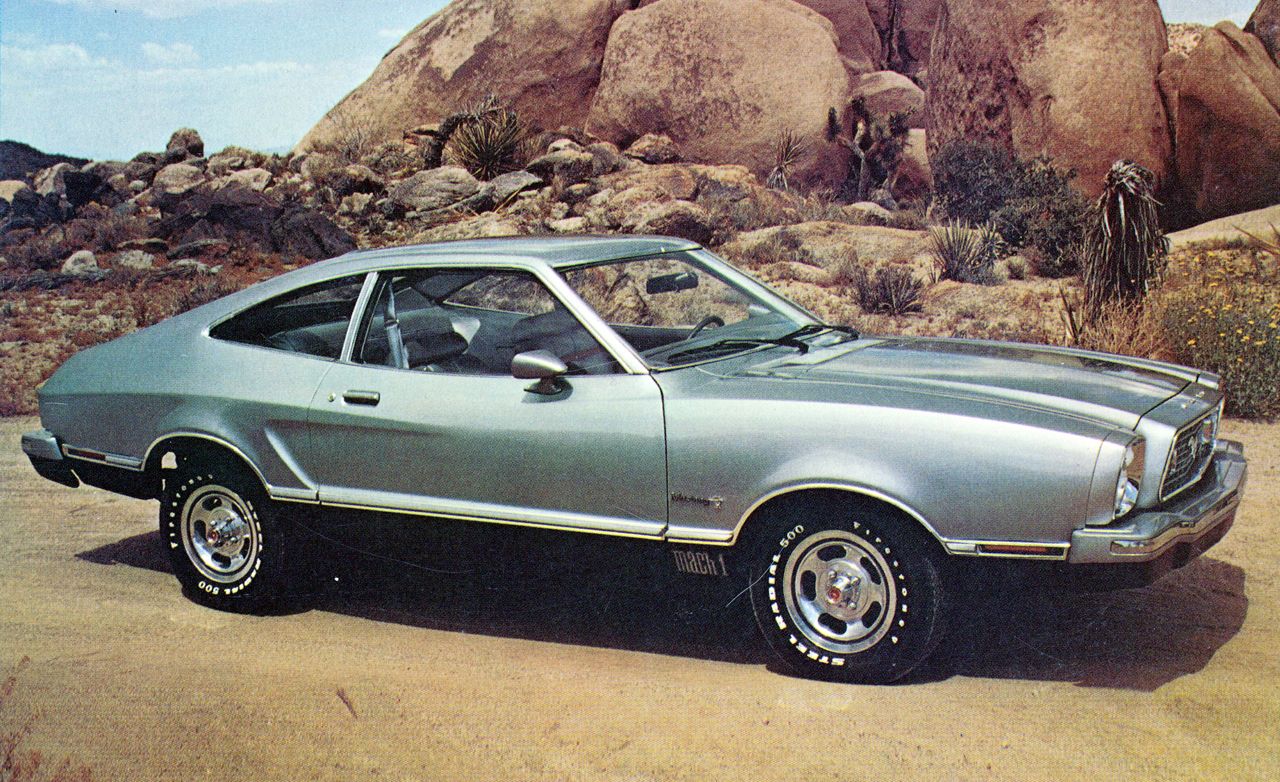 Silver 1974 Ford Mustang