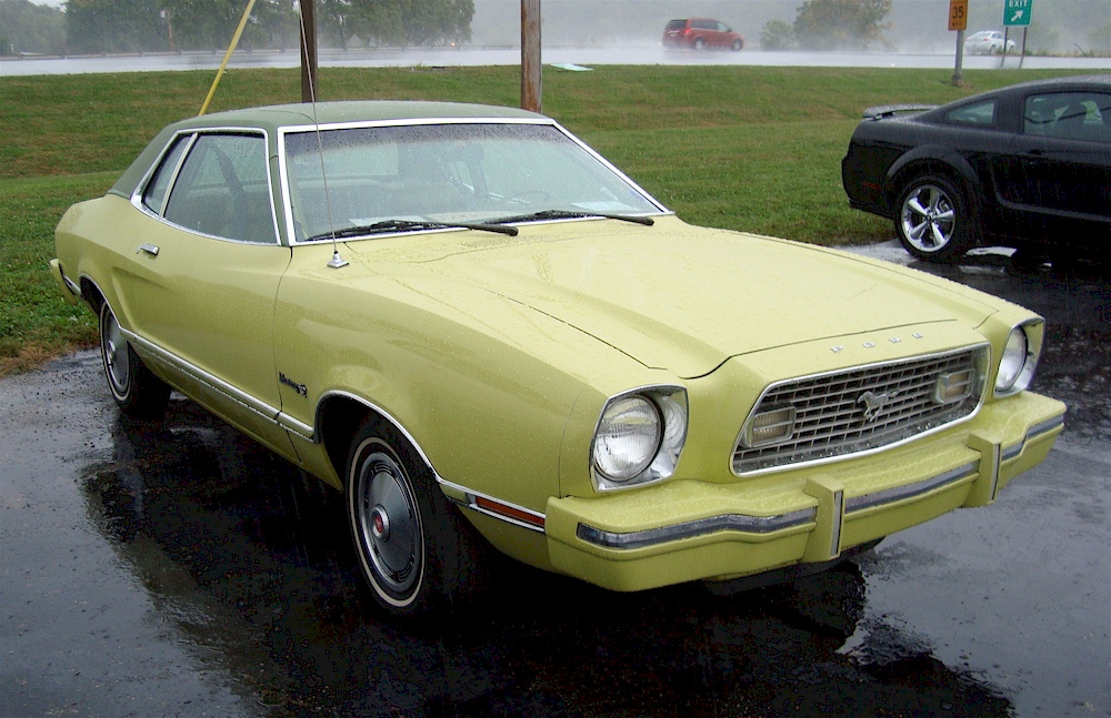 Medium Lime Yellow 1974 Ford Mustang