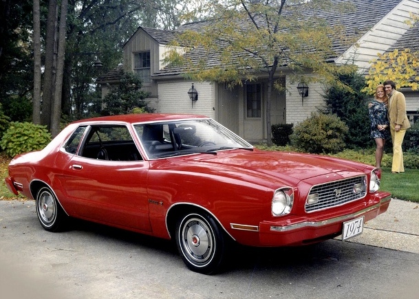 Bright Red 1975 Ford Mustang