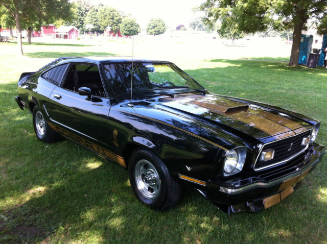 Black 1976 Ford Mustang