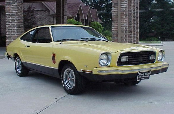 Medium Lime Yellow 1974 Ford Mustang