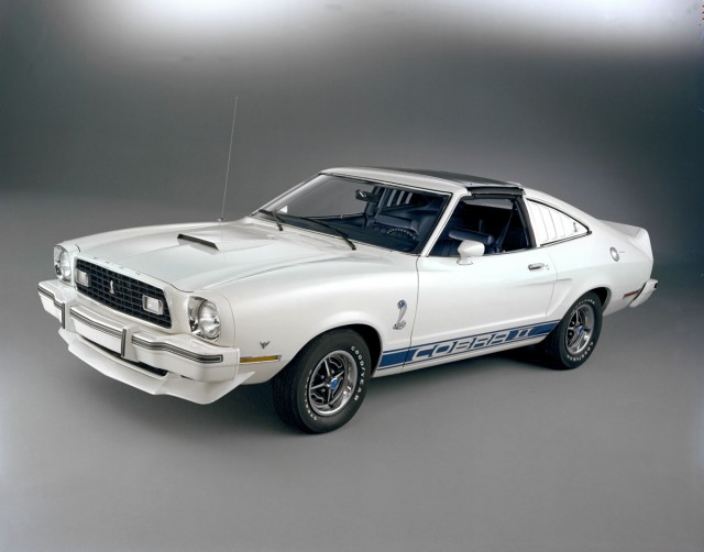 Cream 1977 Ford Mustang