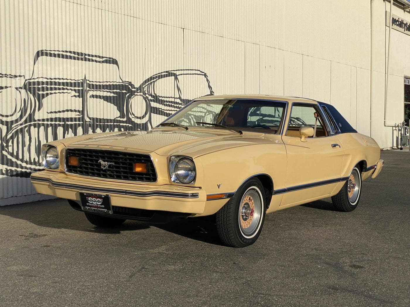 Tan 1977 Ford Mustang