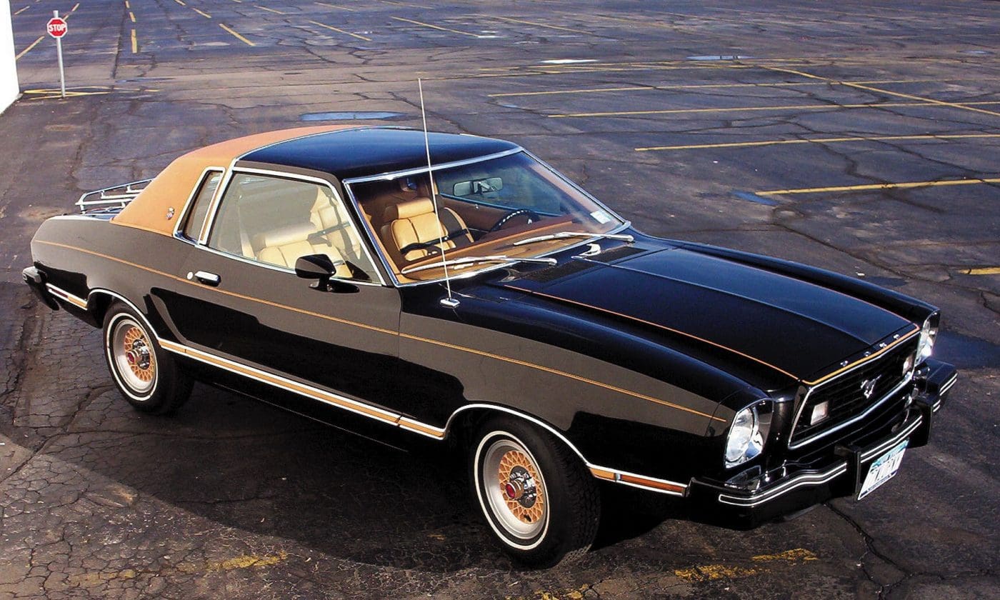 Black 1977 Ford Mustang