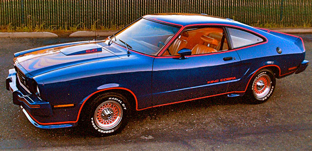 Dark Midnight Blue 1978 Ford Mustang