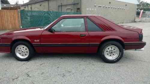 Bright Red 1982 Ford Mustang