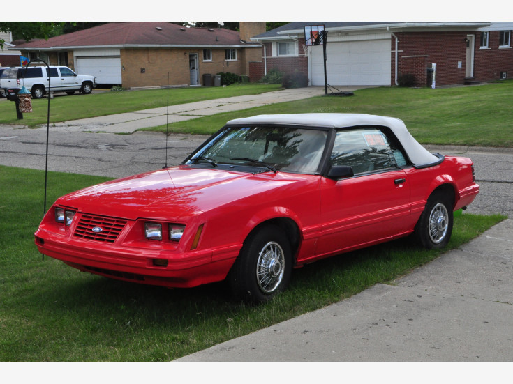 Bright Red 1983 Ford Mustang
