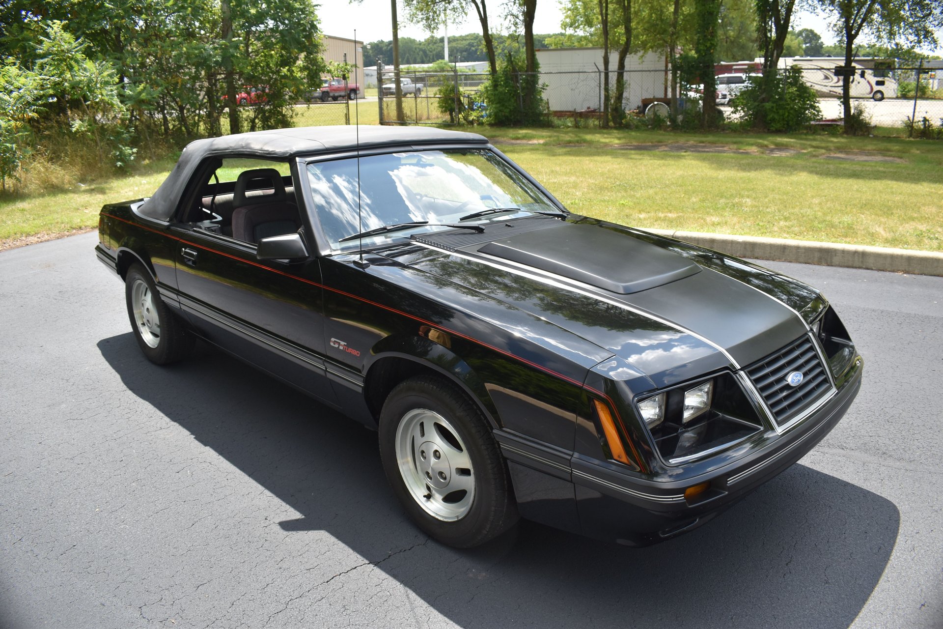 Black 1984 Ford Mustang
