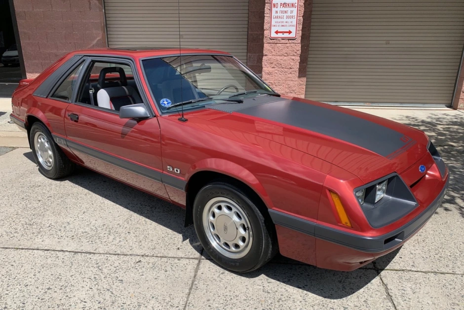 Light Canyon Red 1985 Ford Mustang