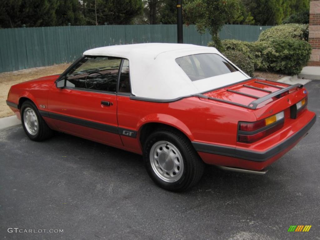Bright Red 1986 Ford Mustang