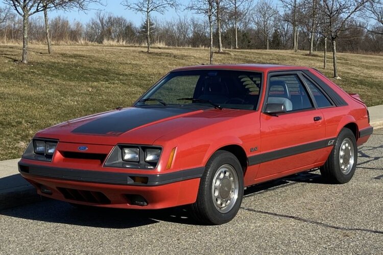 Bright Red 1979 Ford Mustang