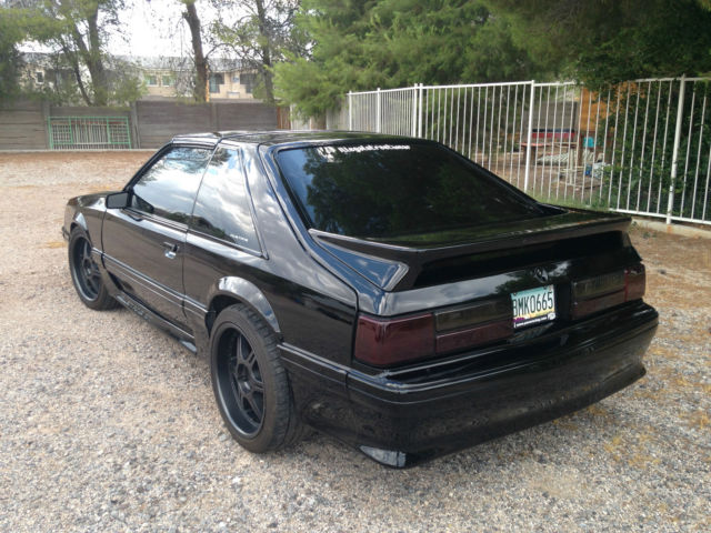Black 1987 Ford Mustang