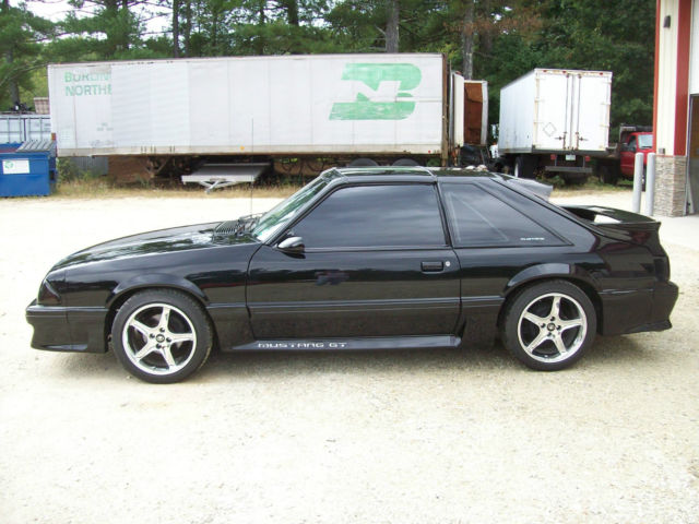 Black 1988 Ford Mustang