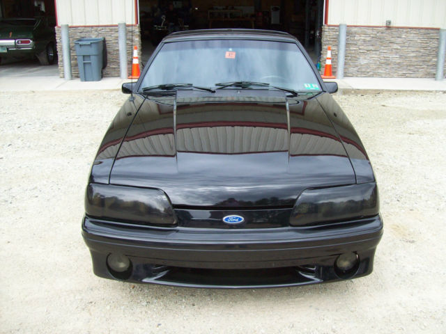 Black 1988 Ford Mustang