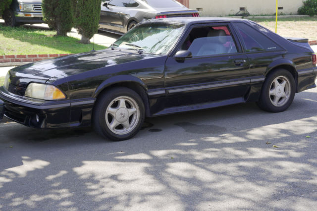 Black 1988 Ford Mustang