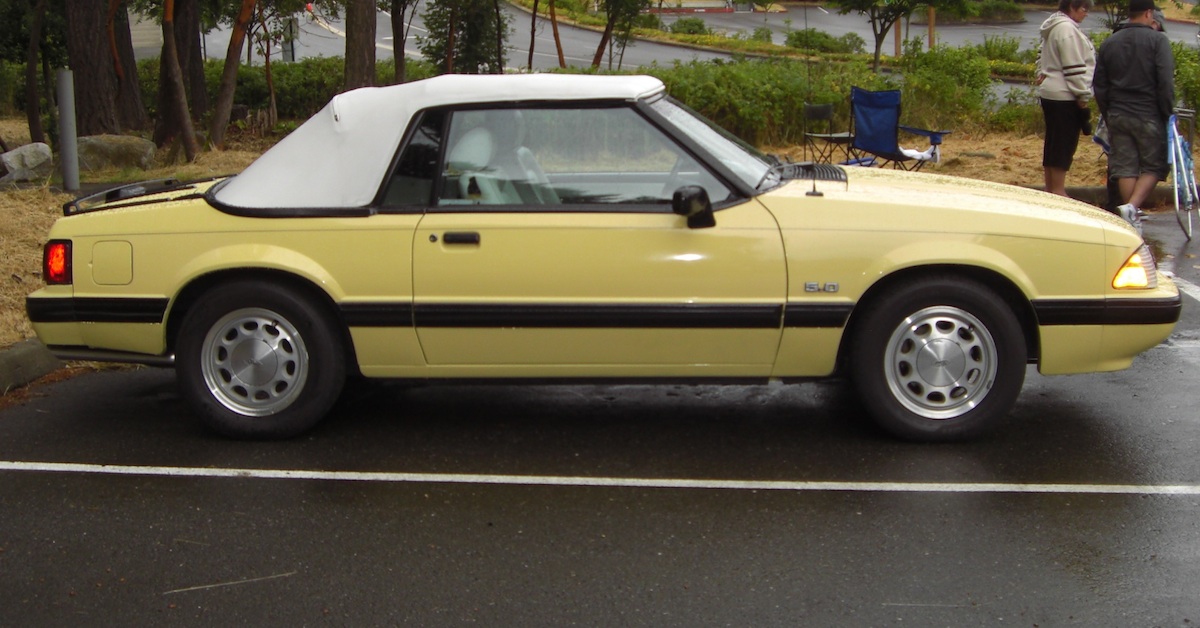 Mimosa Yellow 1988 Ford Mustang