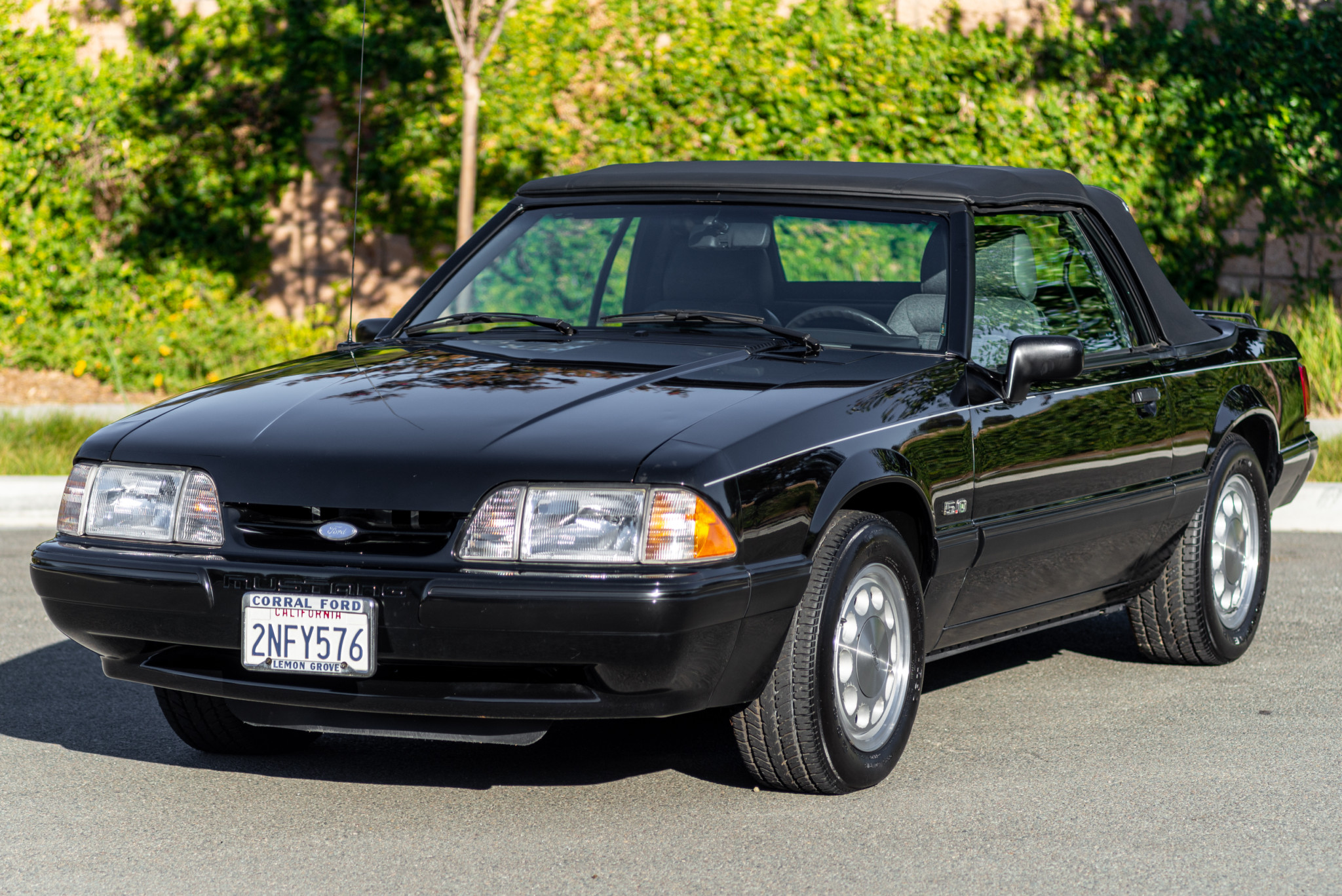 Black 1989 Ford Mustang