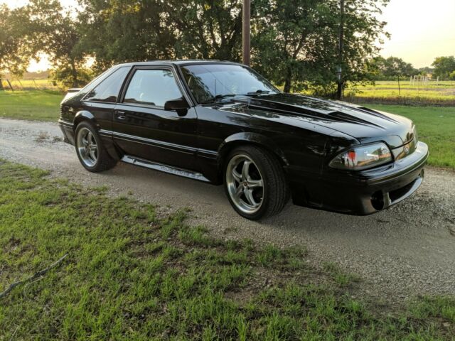 Black 1989 Ford Mustang