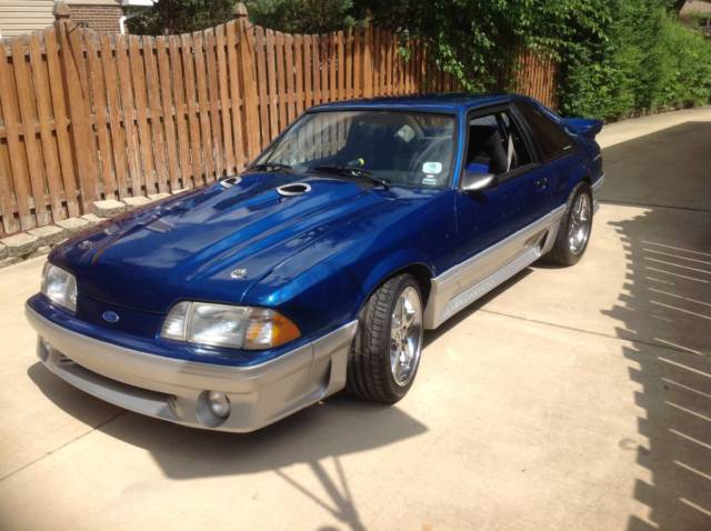 Bright Regatta Blue 1988 Ford Mustang
