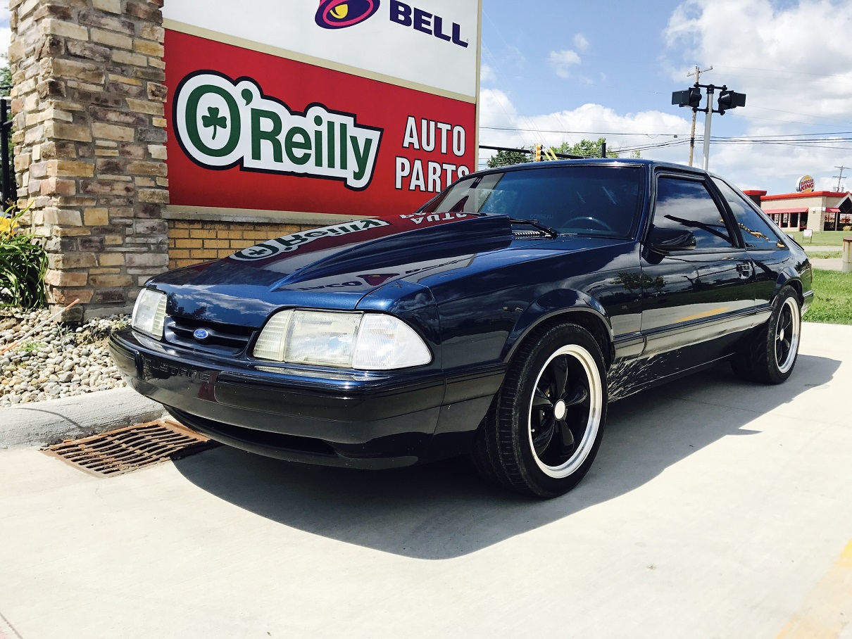 Twilight Blue 1990 Ford Mustang