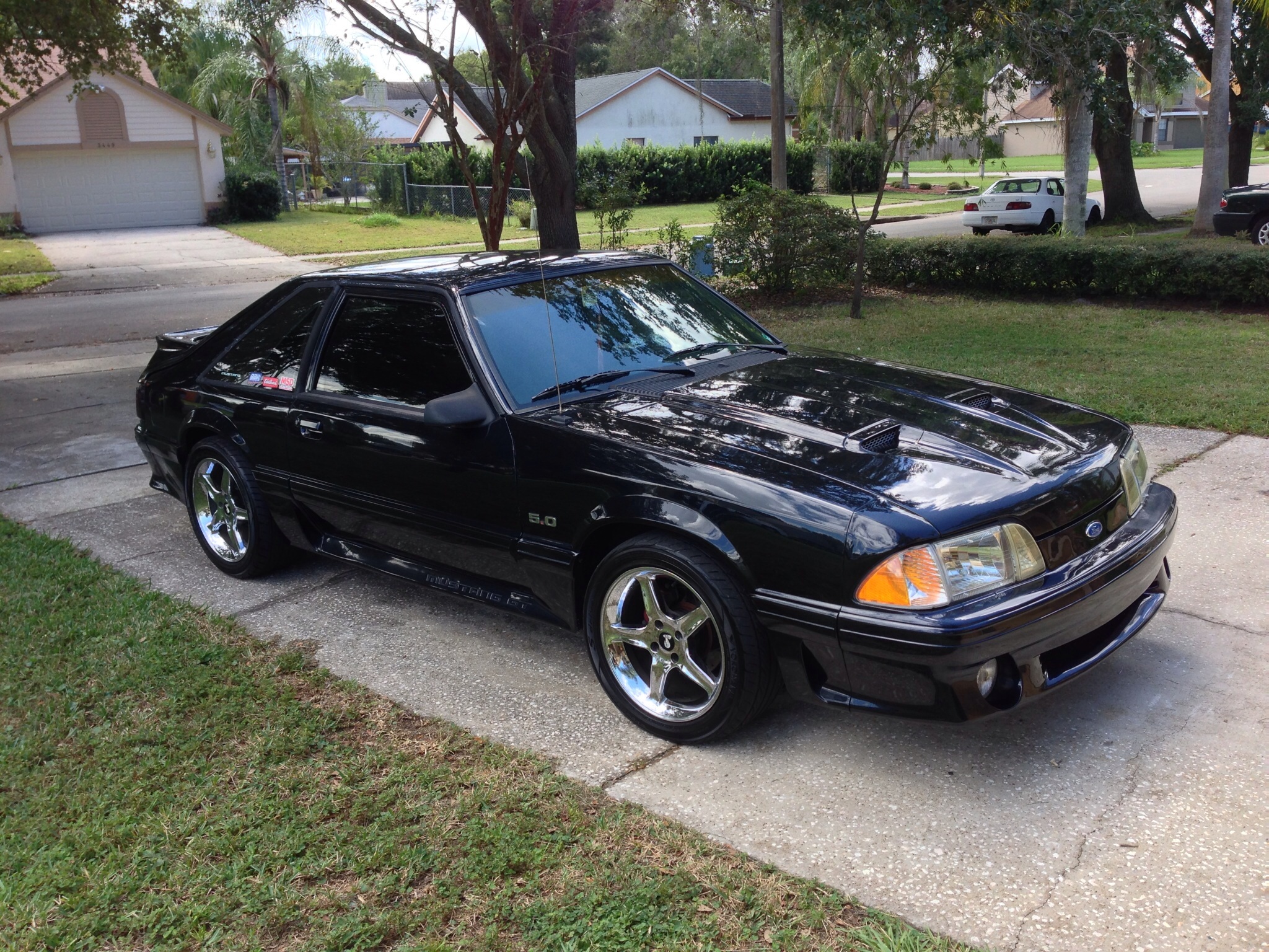 Black 1991 Ford Mustang