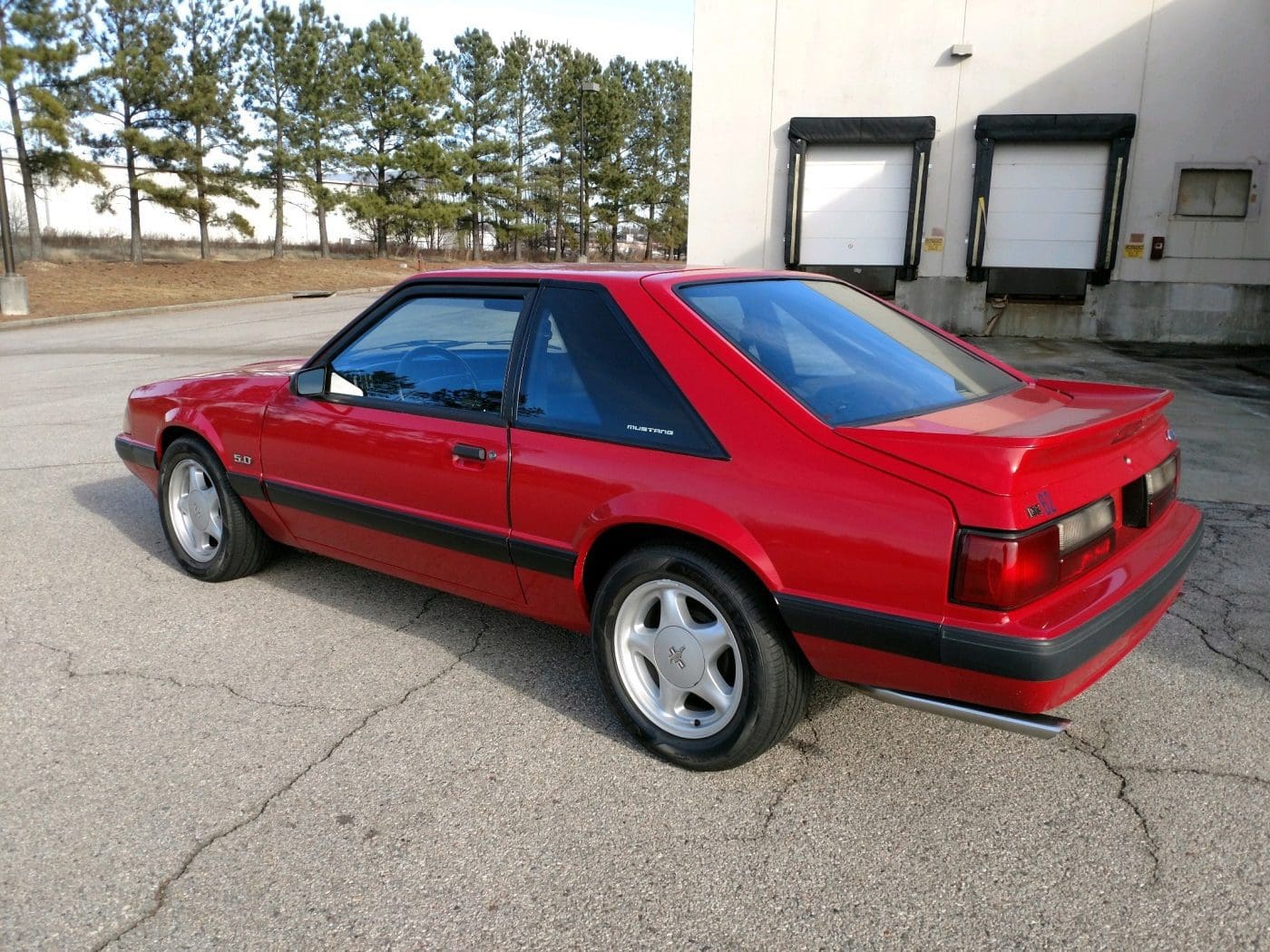 Medium Red 1991 Ford Mustang