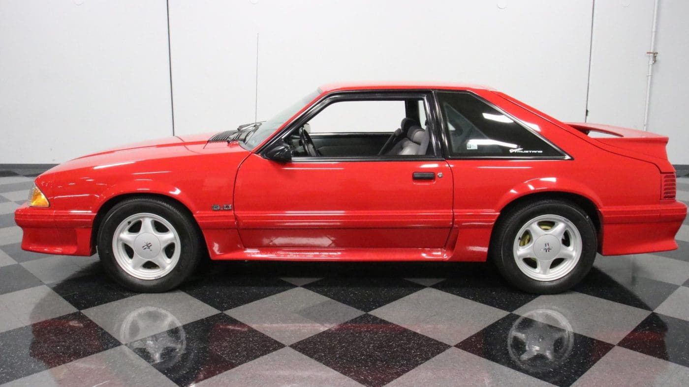 Bright Red 1993 Ford Mustang