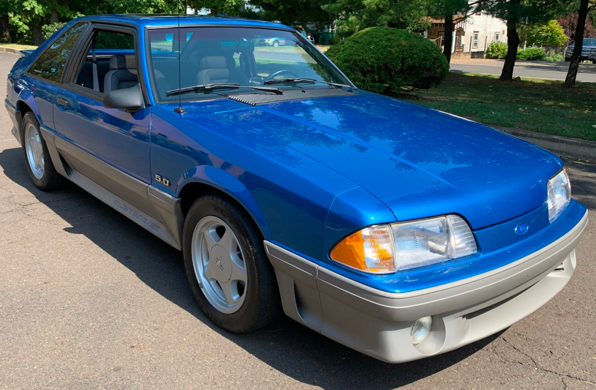 Bright Blue 1993 Ford Mustang