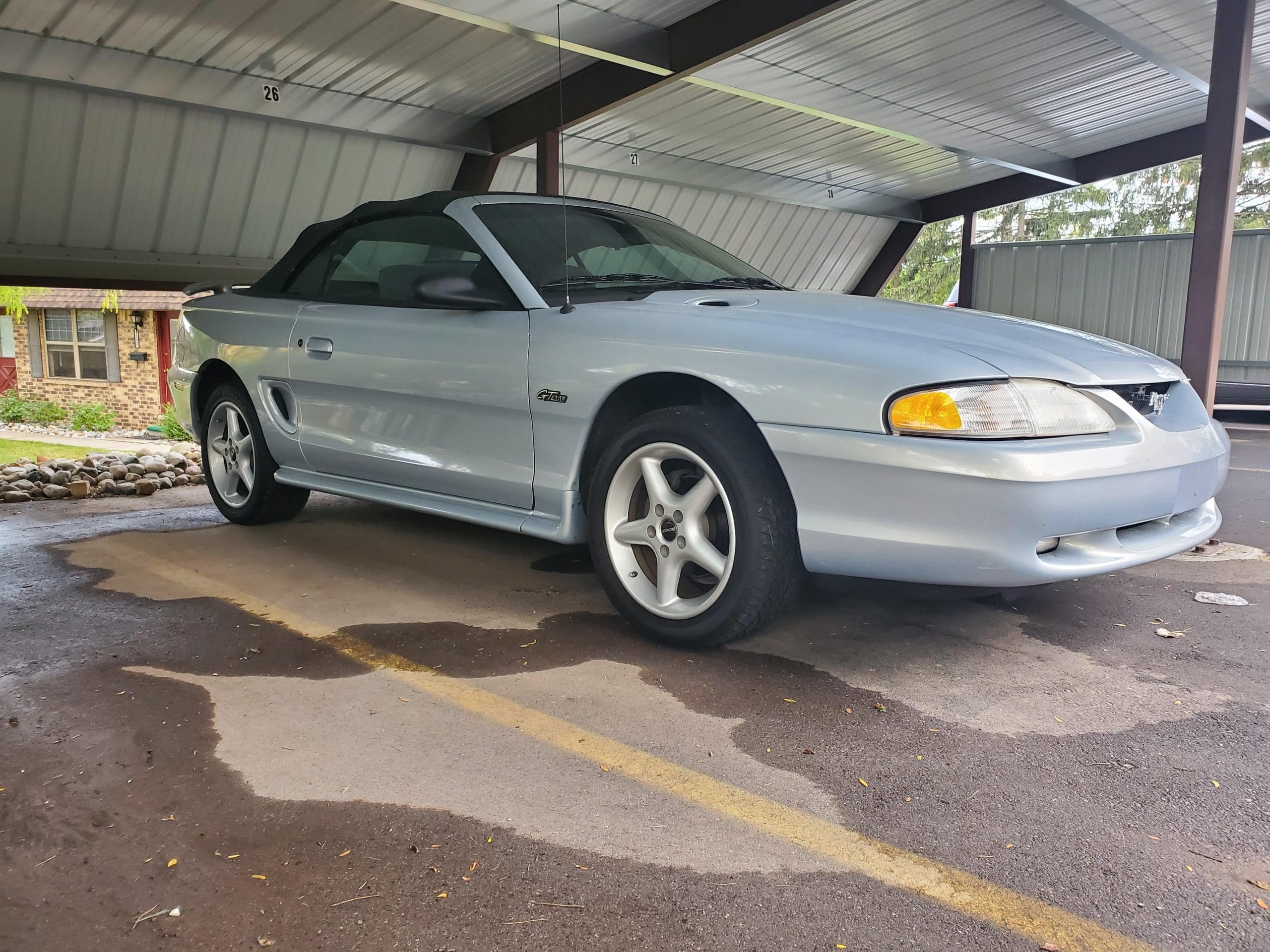 Opal Frost 1996 Ford Mustang