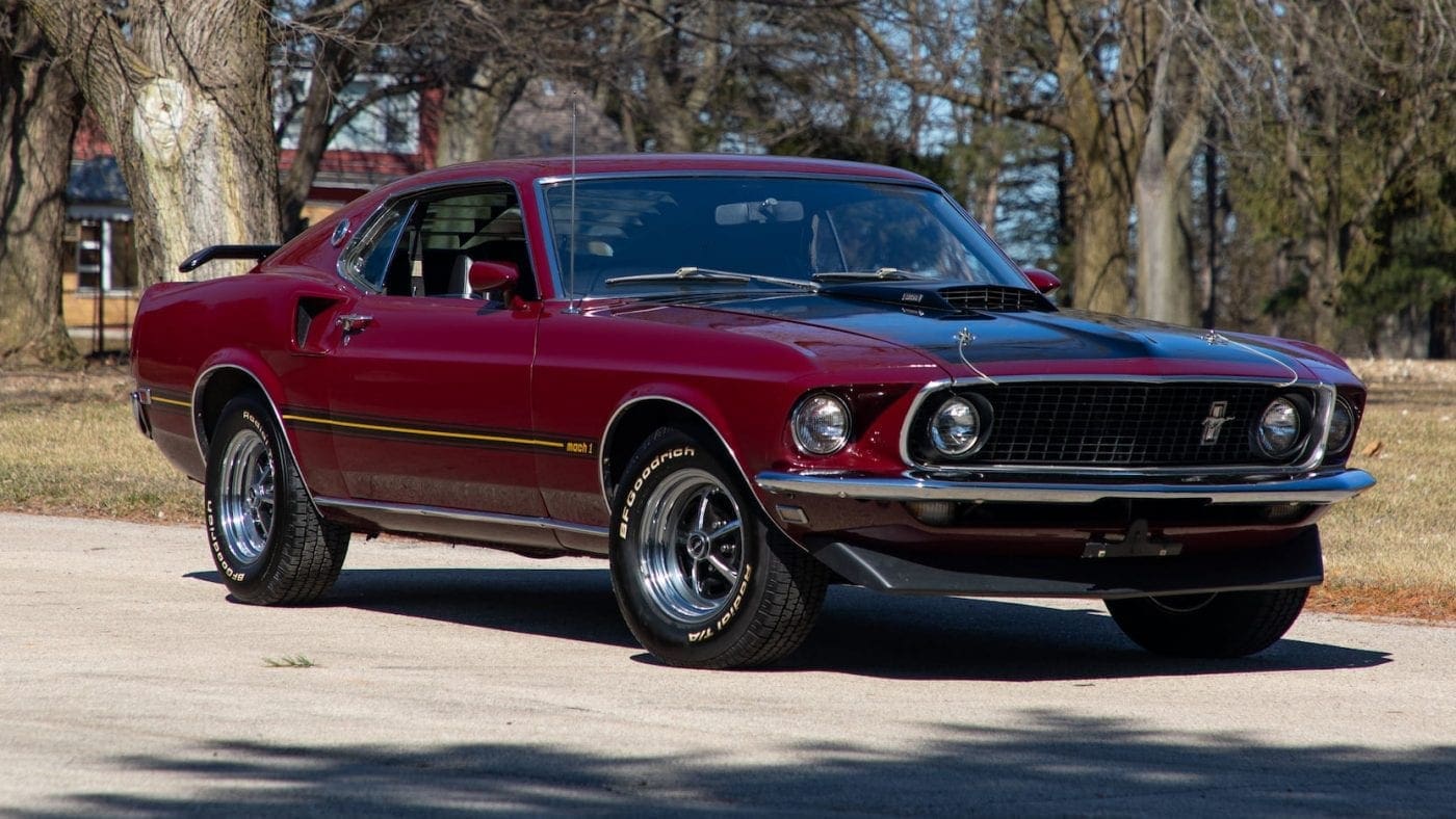 Royal Maroon 1969 Ford Mustang