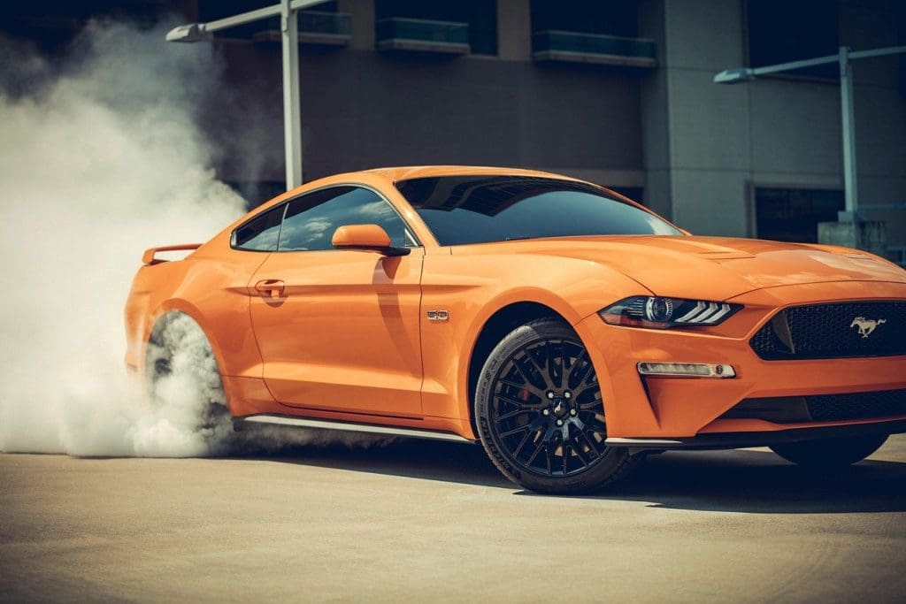 Orange Fury 2019 Ford Mustang