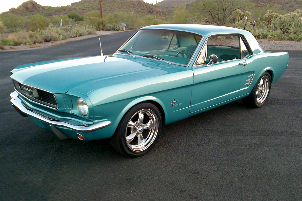 Tahoe Turquoise 1966 Ford Mustang