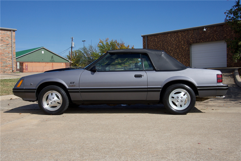 Light Academy Blue Glow 1983 Ford Mustang