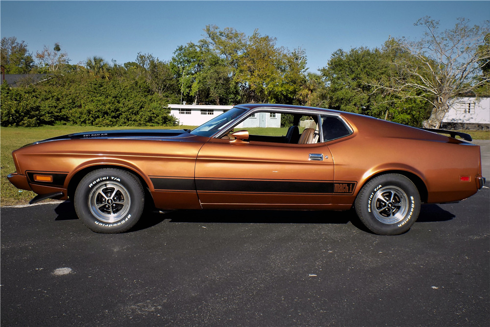 Medium Copper 1973 Ford Mustang