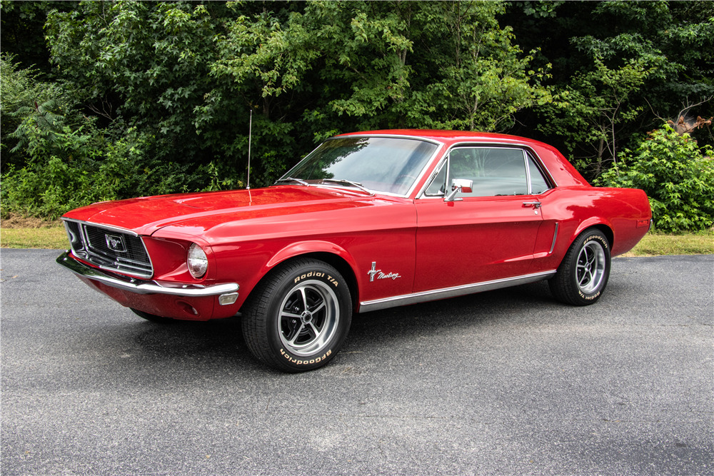 Cardinal Red 1968 Ford Mustang