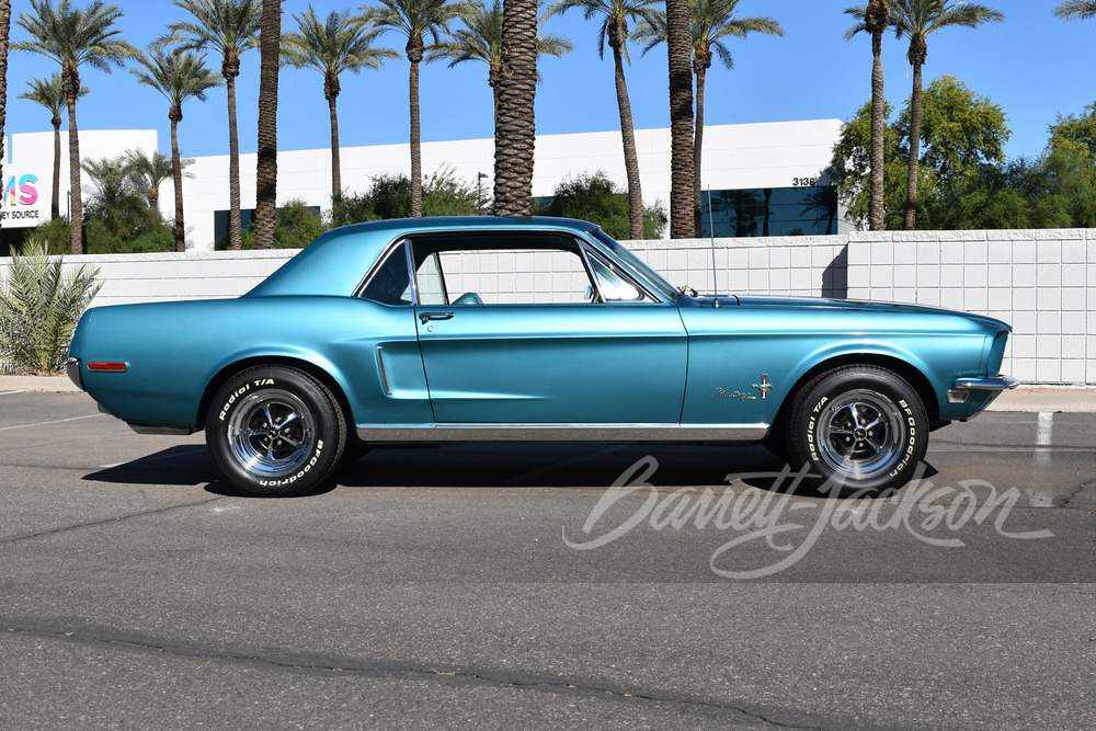 Tahoe Turquoise 1968 Ford Mustang